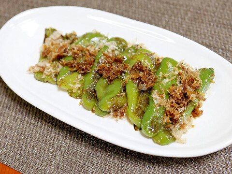 やみつきピーマンの焼き浸し